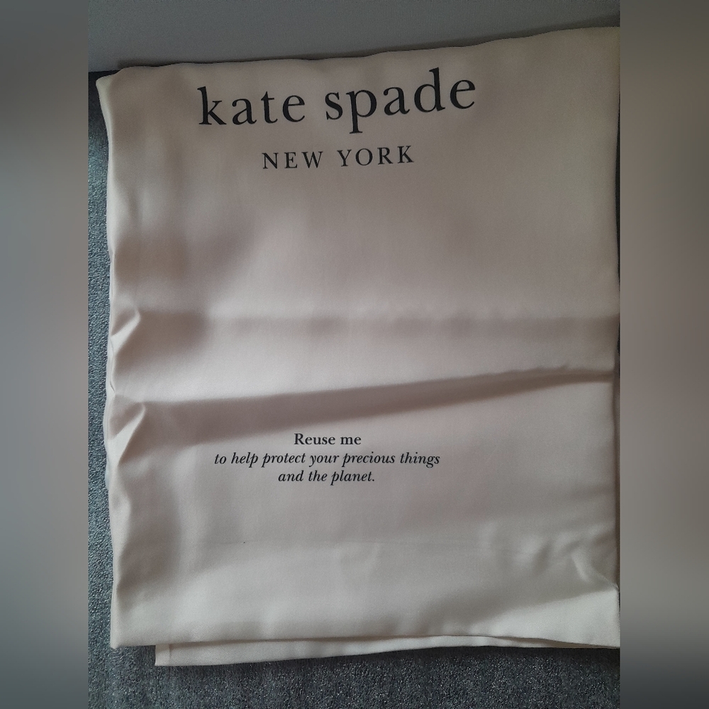 New Kate Spade Tote/Detachable Blue Polka Dot Wristlet With Dust Bag NWT - Picture 11 of 13